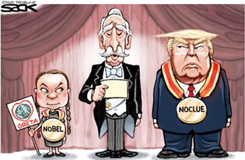 Hoàng Ngọc Nguyên,  Phiếm và biếm: Người duy nhất được hai giải Nobel cùng một lúc